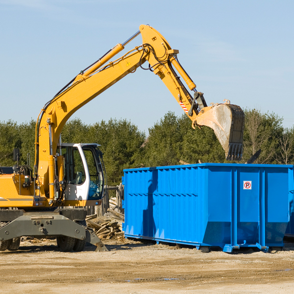 what happens if the residential dumpster is damaged or stolen during rental in West Point CA